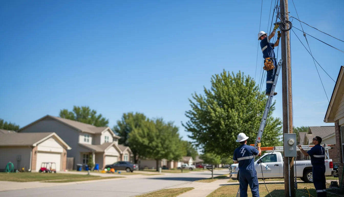Residential electrician providing installation services in Scotia, CA